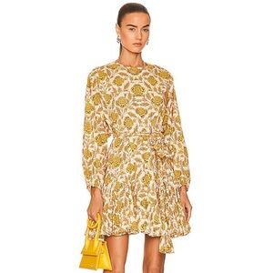 Rhode Ella Dress Garden of Dreams Golden